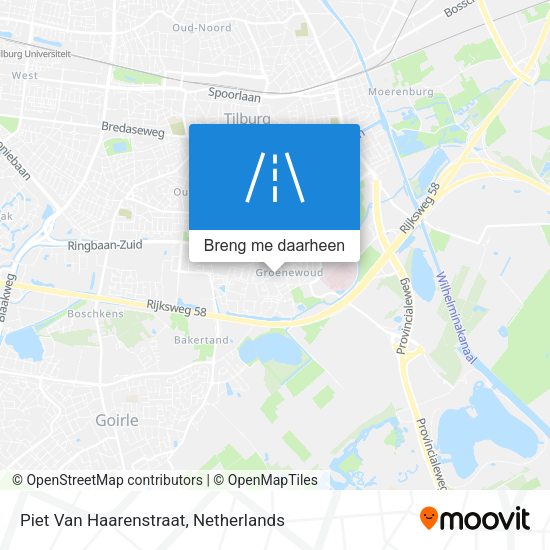 Piet Van Haarenstraat kaart