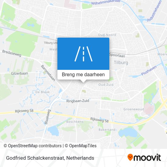 Godfried Schalckenstraat kaart