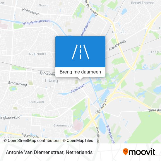 Antonie Van Diemenstraat kaart