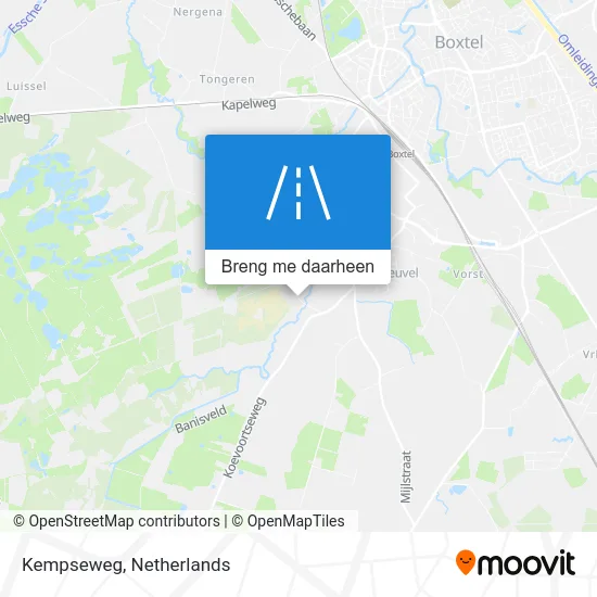 Kempseweg kaart