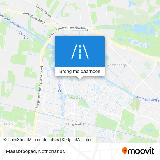 Maasbreepad kaart