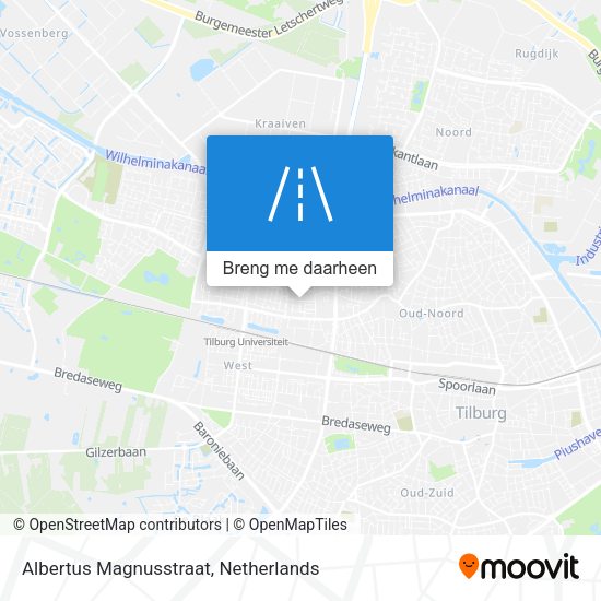 Albertus Magnusstraat kaart