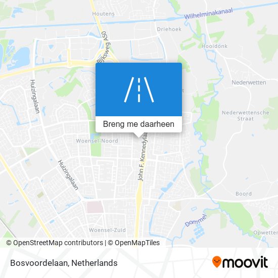 Bosvoordelaan kaart