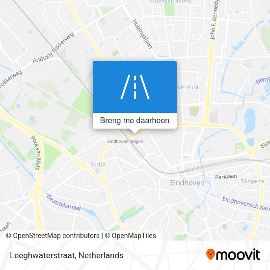 Leeghwaterstraat kaart