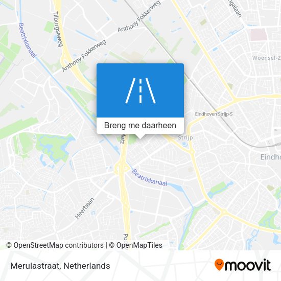 Merulastraat kaart