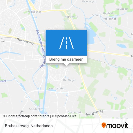 Bruhezerweg kaart