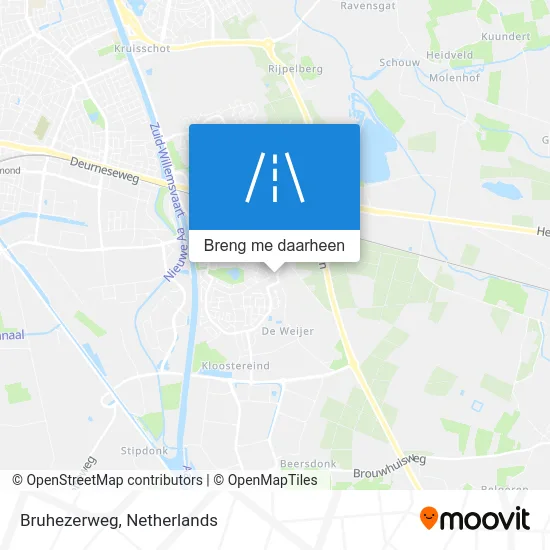 Bruhezerweg kaart