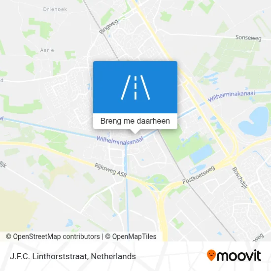 J.F.C. Linthorststraat kaart