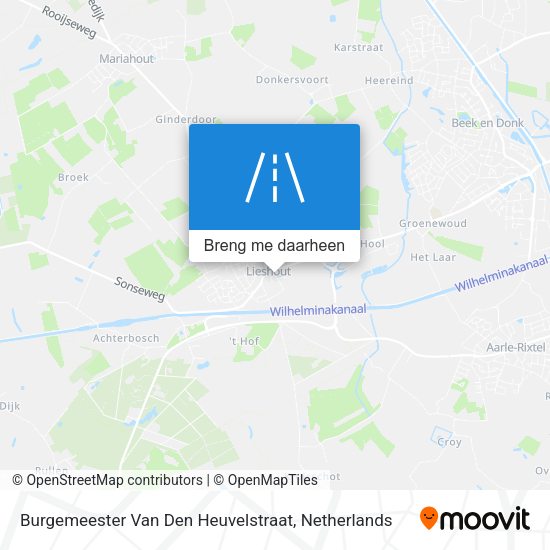 Burgemeester Van Den Heuvelstraat kaart