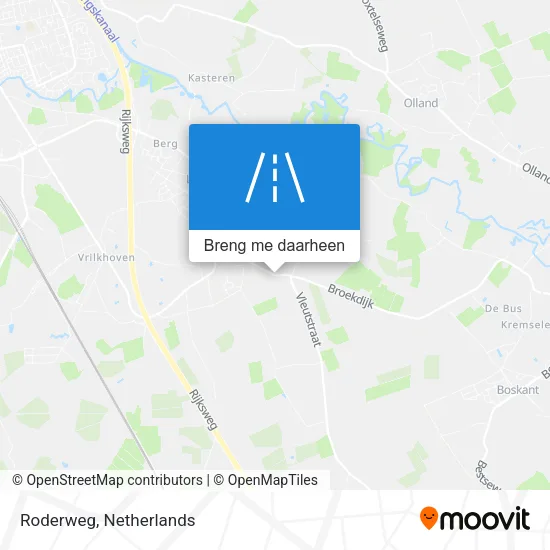 Roderweg kaart