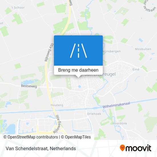 Van Schendelstraat kaart