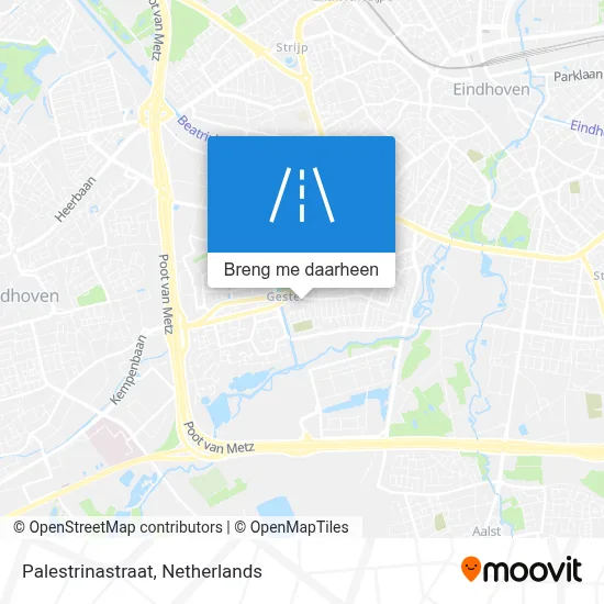 Palestrinastraat kaart