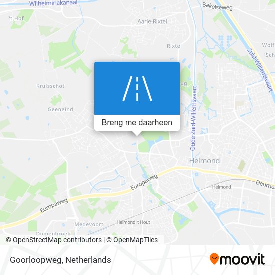 Goorloopweg kaart