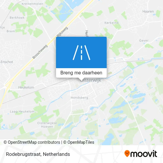 Rodebrugstraat kaart