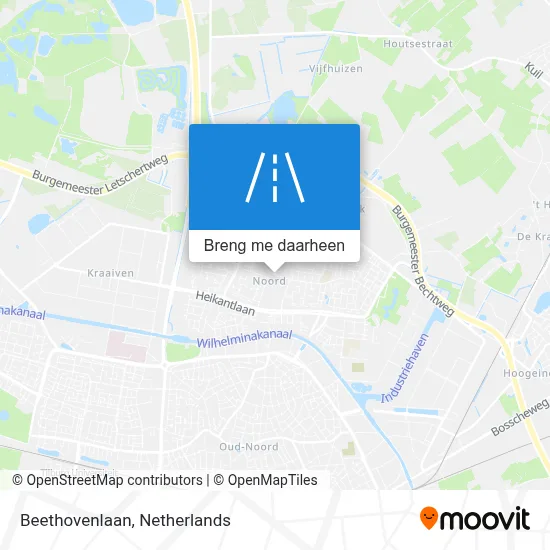 Beethovenlaan kaart