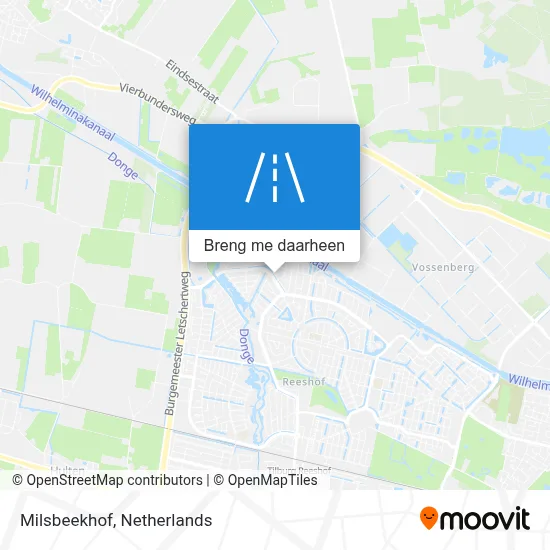 Milsbeekhof kaart