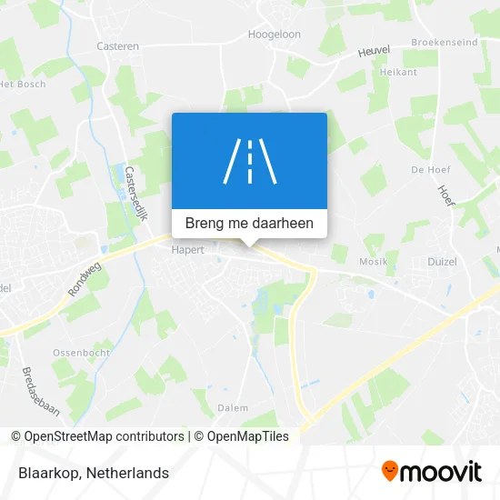 Blaarkop kaart