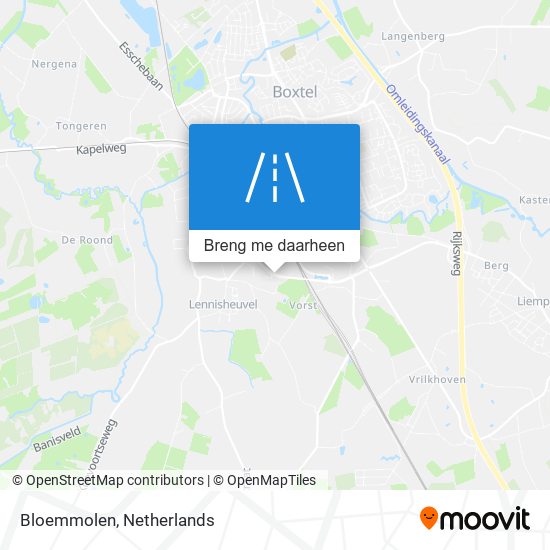 Bloemmolen kaart