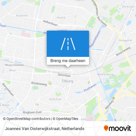 Joannes Van Oisterwijkstraat kaart