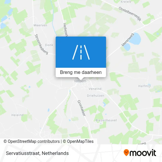 Servatiusstraat kaart