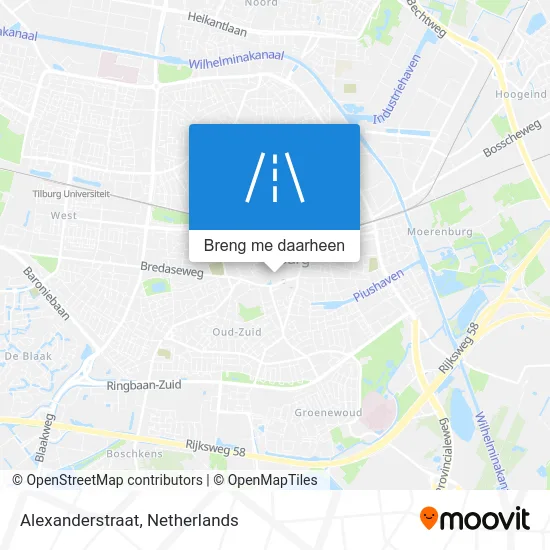 Alexanderstraat kaart