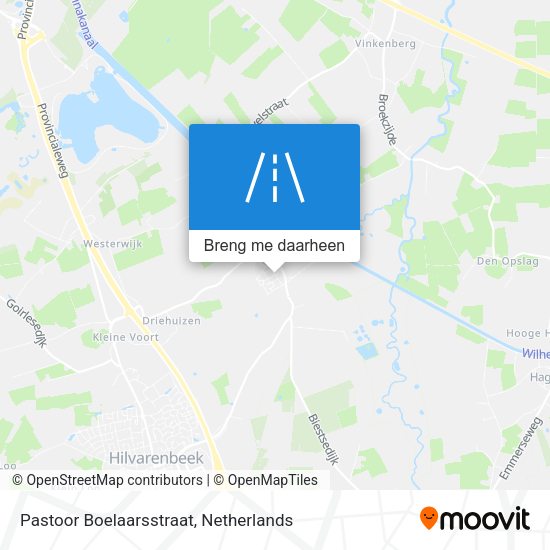 Pastoor Boelaarsstraat kaart