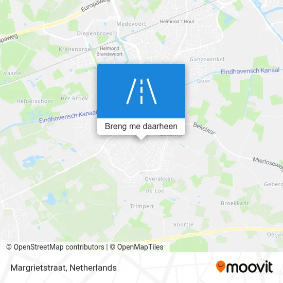Margrietstraat kaart