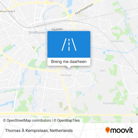 Thomas À Kempislaan kaart