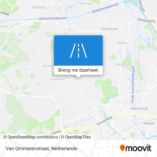 Van Ommerenstraat kaart