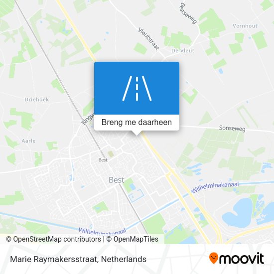 Marie Raymakersstraat kaart