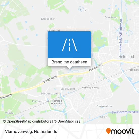 Vlamovenweg kaart