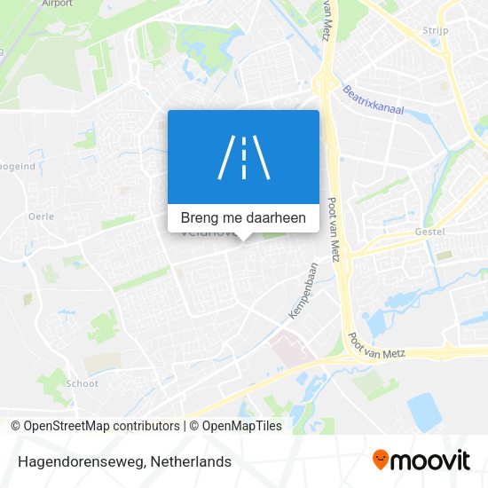 Hagendorenseweg kaart