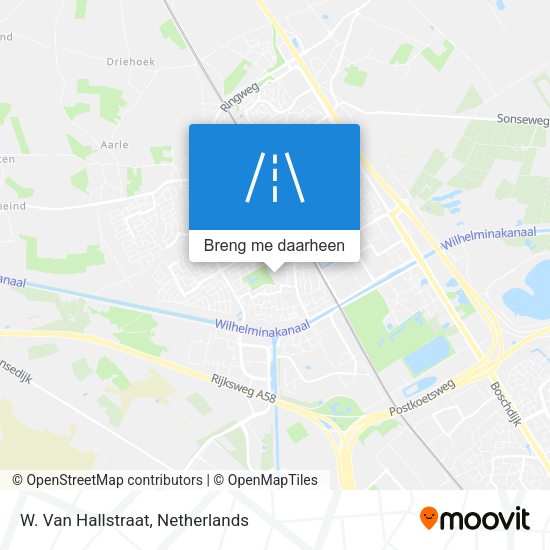 W. Van Hallstraat kaart