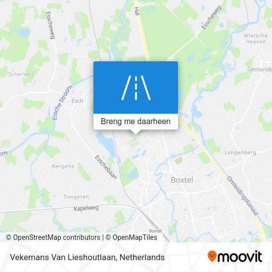Vekemans Van Lieshoutlaan kaart