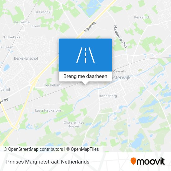 Prinses Margrietstraat kaart