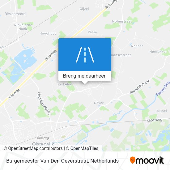 Burgemeester Van Den Oeverstraat kaart