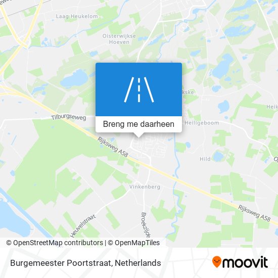 Burgemeester Poortstraat kaart