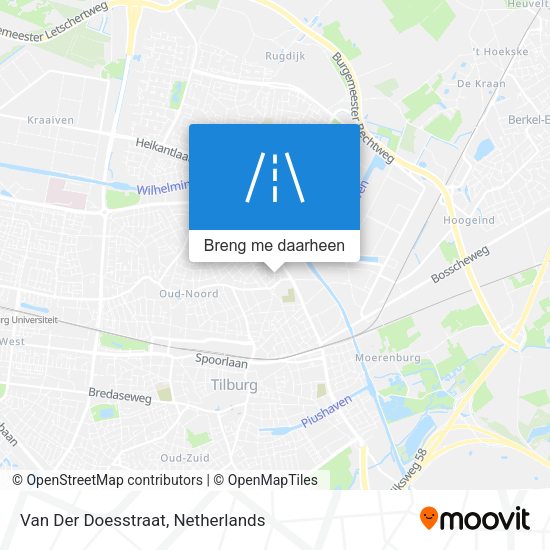 Van Der Doesstraat kaart