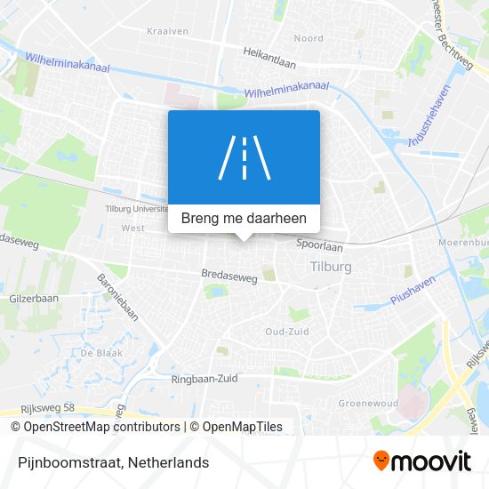 Pijnboomstraat kaart