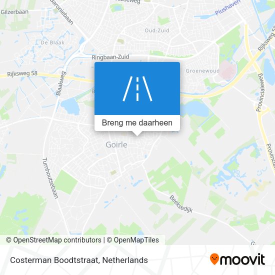 Costerman Boodtstraat kaart