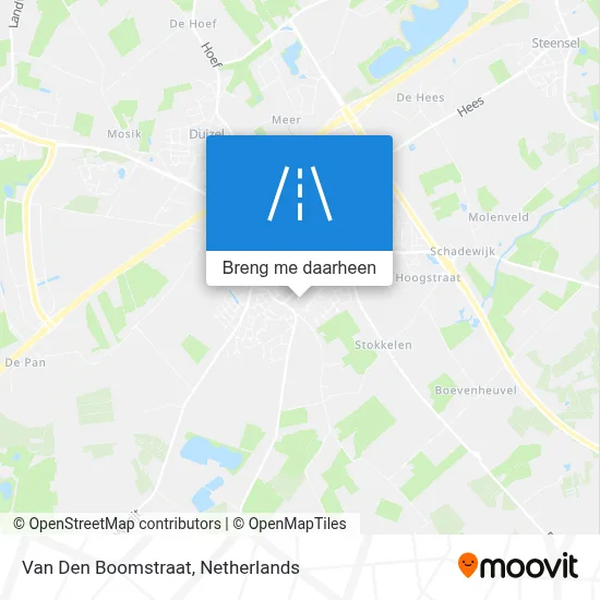 Van Den Boomstraat kaart