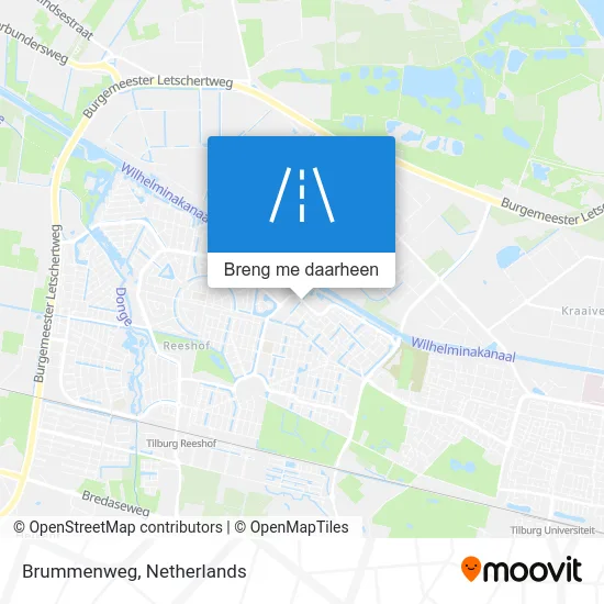 Brummenweg kaart