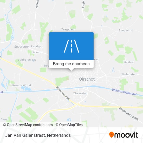 Jan Van Galenstraat kaart
