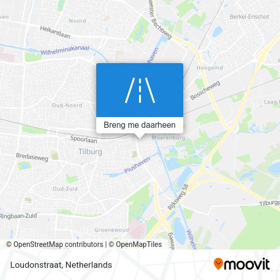 Loudonstraat kaart
