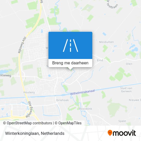 Winterkoninglaan kaart