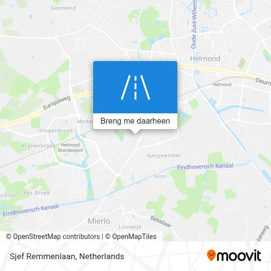 Sjef Remmenlaan kaart