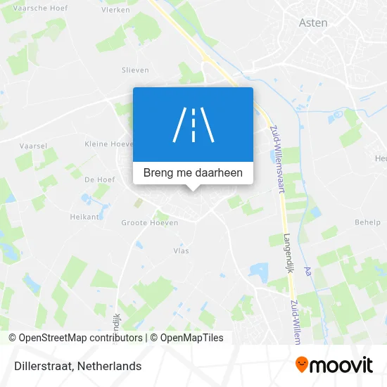 Dillerstraat kaart
