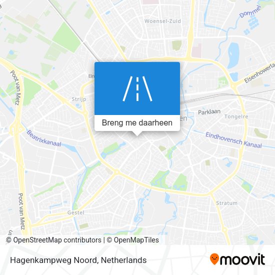 Hagenkampweg Noord kaart