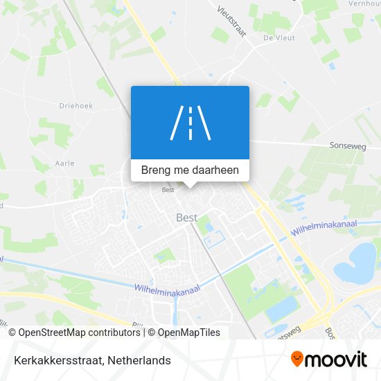 Kerkakkersstraat kaart