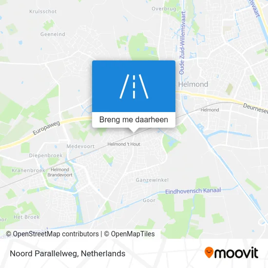 Noord Parallelweg kaart